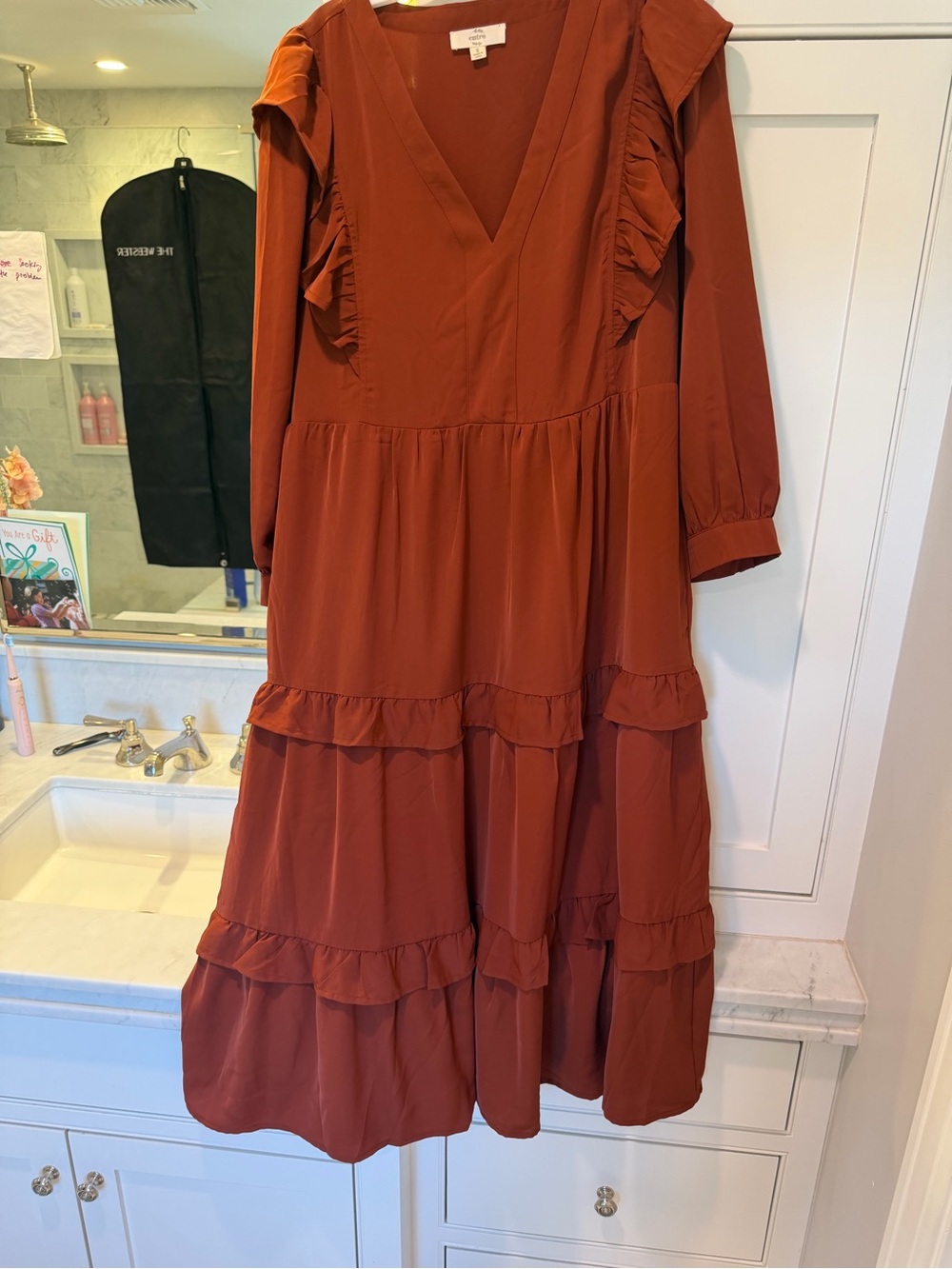 entro Rust-Colored Dress Top